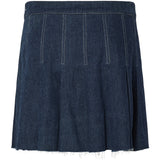 PIECES PIECES dam kjol PCFABIA PRE-ORDER Skirt Dark Blue Denim