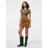 PIECES PIECES dam kjol PCJUNO Skirt Amber Brown