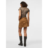 PIECES PIECES dam kjol PCJUNO Skirt Amber Brown
