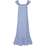 PIECES PIECES dam klänning PCAPIA Dress Coronet Blue Stripes Bright white