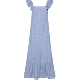 PIECES PIECES dam klänning PCAPIA Dress Coronet Blue Stripes Bright white