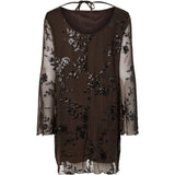 PIECES PIECES dam klänning PCEVITA Dress Wren Black sequins
