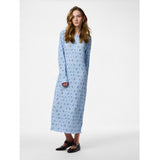 PIECES PIECES dam klänning PCFLORA Dress Cashmere Blue BLUE FLOWERS