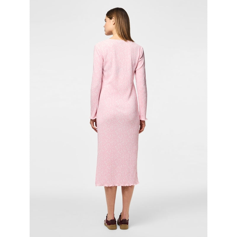 PIECES PIECES dam klänning PCFLORA Dress Roseate Spoonbill FLOWER