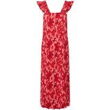 PIECES PIECES dam klänning PCFLORA Dress Adrenaline Rush Red tone flowers