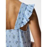 PIECES PIECES dam klänning PCFLORA Dress Cashmere Blue BLUE FLOWERS