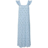 PIECES PIECES dam klänning PCFLORA Dress Cashmere Blue BLUE FLOWERS