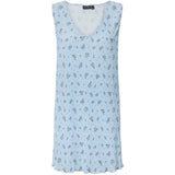 PIECES PIECES dam klänning PCFLORA Dress Cashmere Blue BLUE FLOWERS