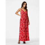 PIECES PIECES dam klänning PCFLORA Dress Adrenaline Rush Red tone flowers