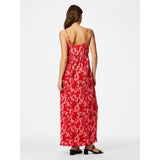 PIECES PIECES dam klänning PCFLORA Dress Adrenaline Rush Red tone flowers