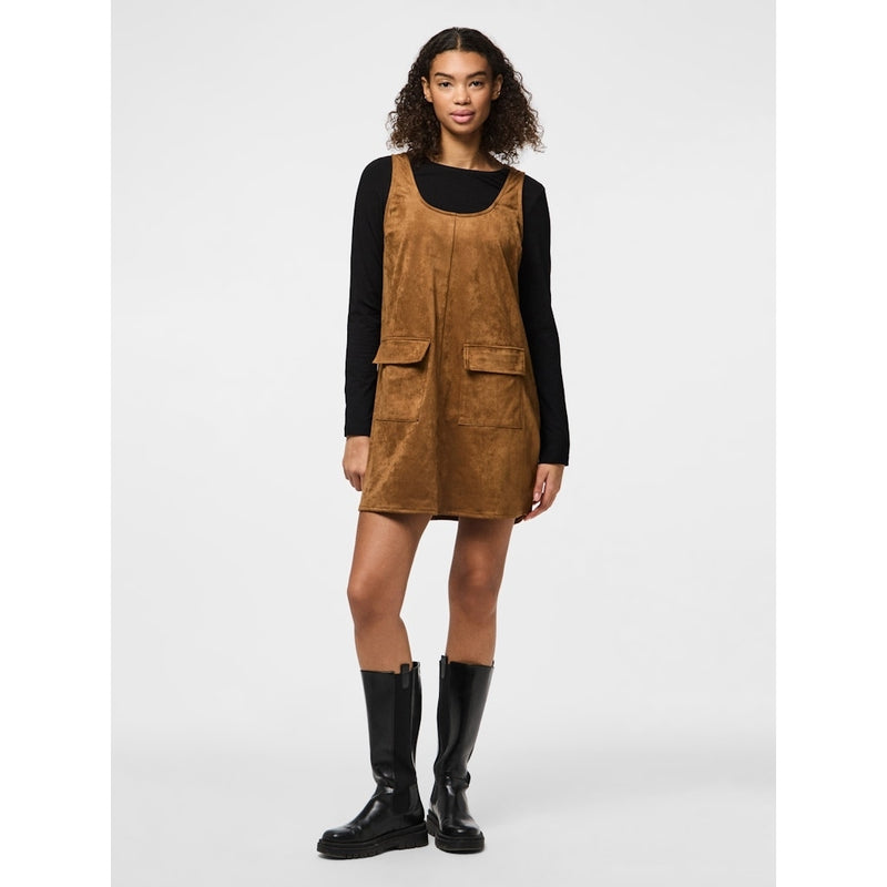 PIECES PIECES dam klänning PCJUNO Dress Amber Brown