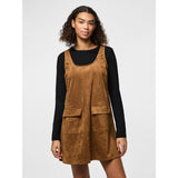 PIECES PIECES dam klänning PCJUNO Dress Amber Brown