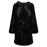 PIECES PIECES dam klänning PCKAM Dress Black Black sequins