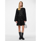 PIECES PIECES dam klänning PCKAM Dress Black Black sequins