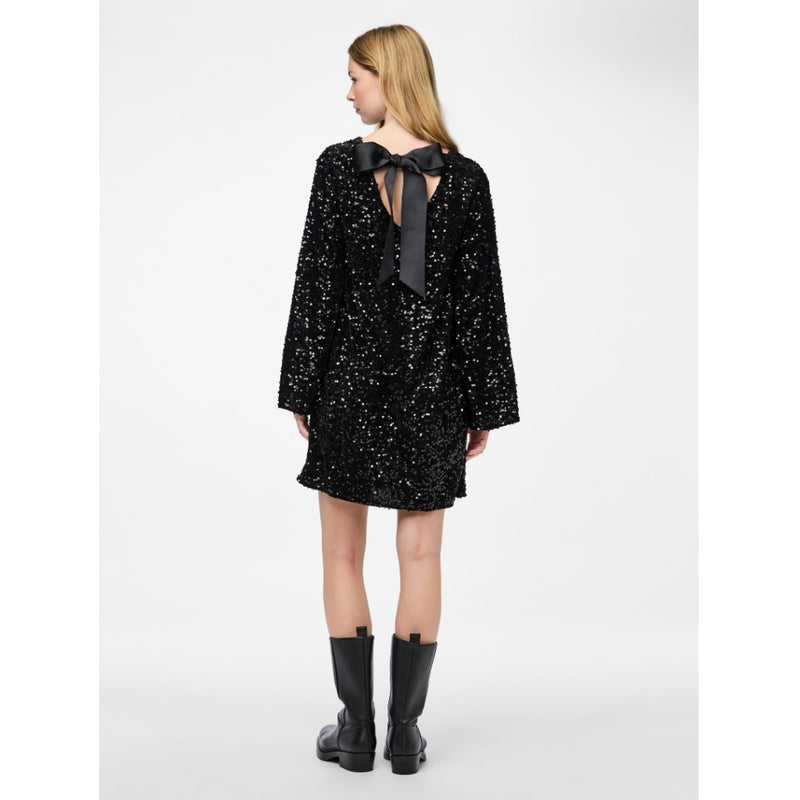 PIECES PIECES dam klänning PCKAM Dress Black Black sequins