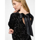 PIECES PIECES dam klänning PCKAM Dress Black Black sequins