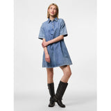 PIECES PIECES dam klänning PCKENYA Dress Medium blue denim