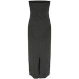 PIECES PIECES dam klänning PCNUVI Dress Black Silver lurex