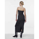 PIECES PIECES dam klänning PCNUVI Dress Black Silver lurex