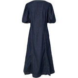 PIECES PIECES dam klänning PCPAM Dress Dark Blue Denim Rinse