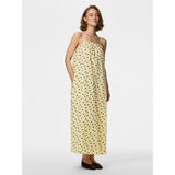 PIECES PIECES dam klänning PCPARKER Dress French Vanilla Brown polka dots