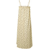 PIECES PIECES dam klänning PCPARKER Dress French Vanilla Brown polka dots