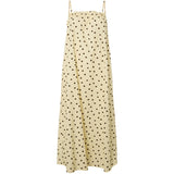 PIECES PIECES dam klänning PCPARKER Dress French Vanilla Brown polka dots