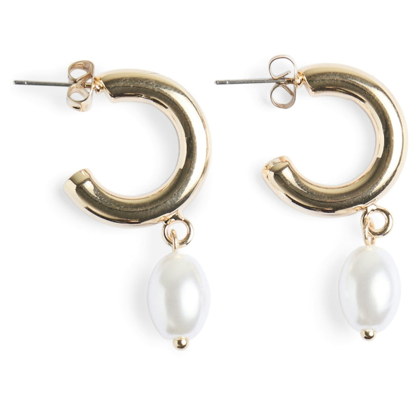 PIECES PIECES dam örhängen PCPANKO Jewelry Gold Colour St1/mop