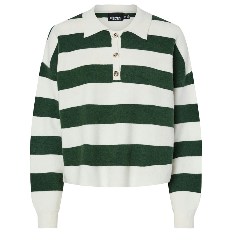 PIECES PIECES dam polo PCJASSY Polo Hunter Green