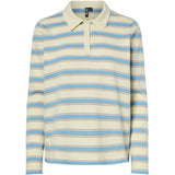 PIECES PIECES dam polo PCFRANKIE Polo Cloud Cream BLUE-SILVER MINK-WHITE