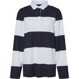 PIECES PIECES dam polo PCFRIDA Polo Maritime Blue White