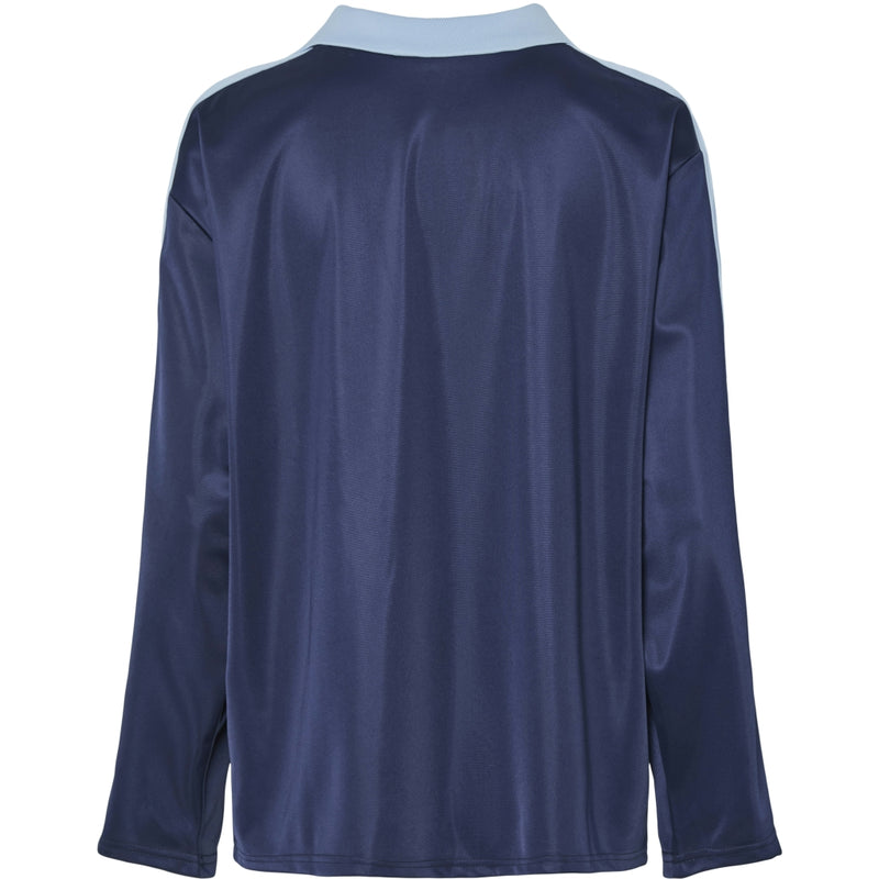 PIECES PIECES dam polo PCGRACE Polo Maritime Blue Cashmere blue stripe