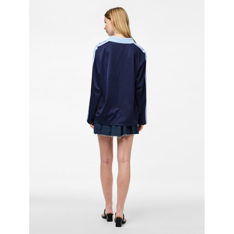 PIECES PIECES dam polo PCGRACE Polo Maritime Blue Cashmere blue stripe