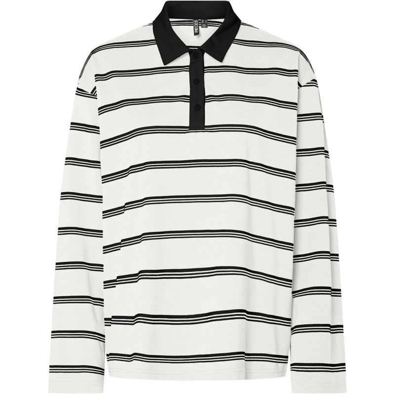 PIECES PIECES dam polo PCSADIE Polo Cloud Dancer Black