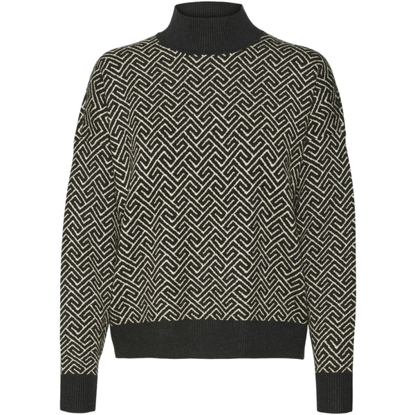 Vero Moda PIECES dam pullover VMARIA Pullover black birch grafic print