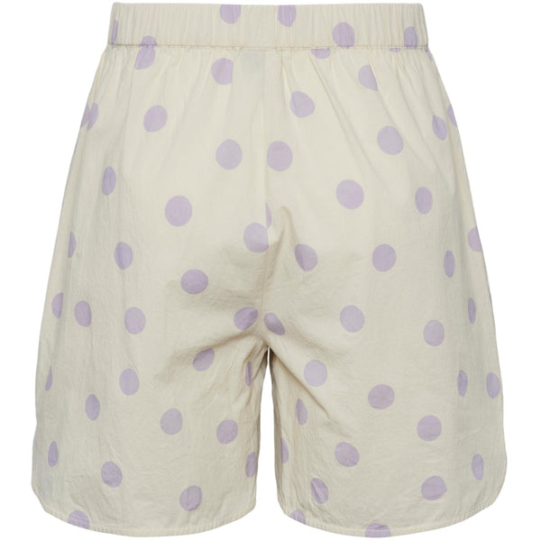 PIECES PIECES dam shorts PCADDI Shorts Cloud Cream LAVENDER DOTS