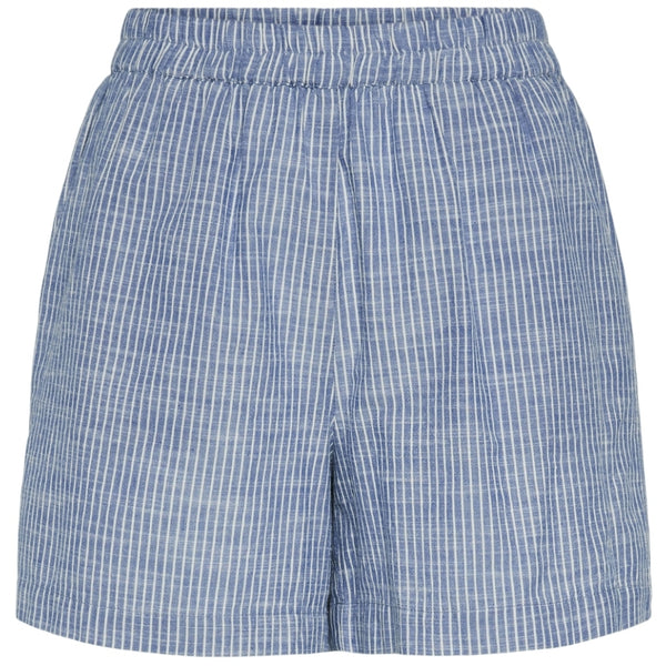 PIECES PIECES dam shorts PCAPIA Shorts Coronet Blue Stripes Bright white