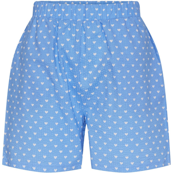 PIECES PIECES dam shorts PCHEART Shorts Cornflower Blue WHITE HEARTS