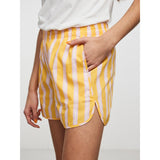 PIECES PIECES dam shorts PCLETTY Shorts Banana With stripes