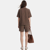 PIECES PIECES dam shorts PCSASTINA Shorts Coffee Quartz