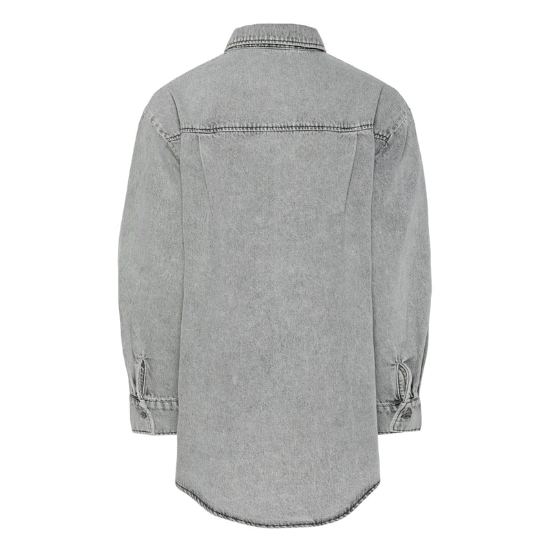 PIECES PIECES dam skjorta PCMAISIE Shirt Grey Denim