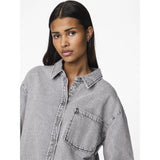 PIECES PIECES dam skjorta PCMAISIE Shirt Grey Denim