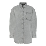 PIECES PIECES dam skjorta PCMAISIE Shirt Grey Denim