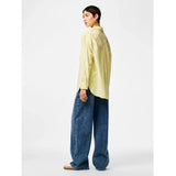 PIECES PIECES dam skjorta PCMELIA Shirt French Vanilla Stripes thin bright white
