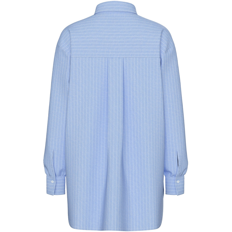 PIECES PIECES dam skjorta PCMELIA Shirt Grapemist Stripes bright white