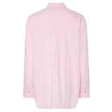 PIECES PIECES dam skjorta PCMELIA Shirt Pink-A-Boo Stripes Tawny Port