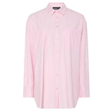 PIECES PIECES dam skjorta PCMELIA Shirt Pink-A-Boo Stripes Tawny Port