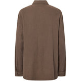 PIECES PIECES dam skjorta PCSASTINA Shirt Coffee Quartz