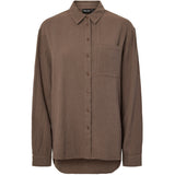 PIECES PIECES dam skjorta PCSASTINA Shirt Coffee Quartz