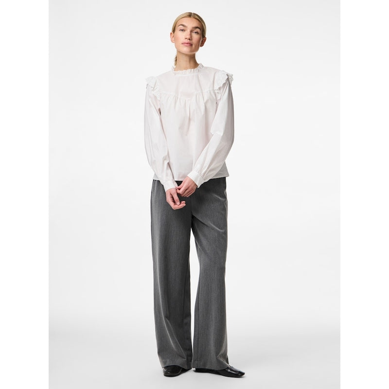 PIECES PIECES dam skjorta PCVELA Shirt Bright White